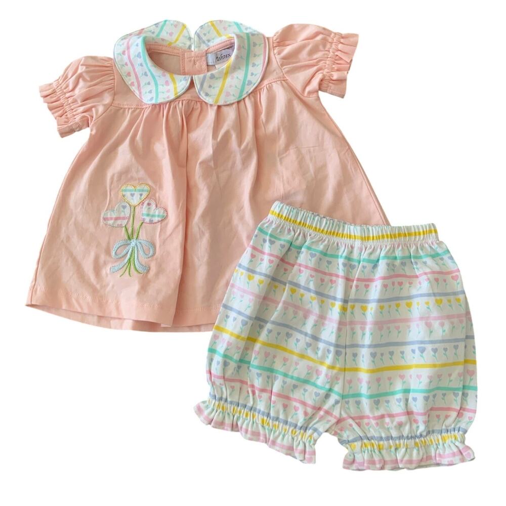 Ishtex Tulip Bloomer Set‎ NWT size 6mo